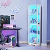 BROTTAR Eckvitrine aus Glas, dreifarbige LED-Beleuchtung Produktbild-Vorschau 4
