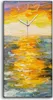Wandbild Leinwand Bilder mit Uhr 30x60 Sonnenuntergangs auf Produktbild-Vorschau 1