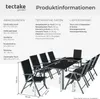 tectake® Aluminium Sitzgruppe Pompeii mit Aluminiumgestell, Produktbild-Vorschau 5
