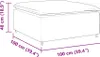 vidaXL Modulares Sofa Fußhocker-Modul Blau 100x100x48 cm Produktbild-Vorschau 7
