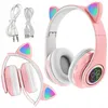 Bezdrôtové Slúchadlá Mačacie Uši Svietiace Rgb Bluetooth Náhľad obrázku produktu 1