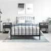 vidaXL Noční stolky 2 ks černé 40x42x55 cm odvozený výrobek Náhled obrázku produktu 1