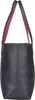 A view of a dark blue tote bag with red lining. Anteprima dell’immagine prodotto