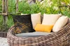 MuchoWow® Outdoor Kissen - Marmor - Gold - Schwarz - 45x45 Produktbild-Vorschau 3