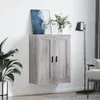 vidaXL Wandschrank Grau Sonoma 69,5x34x90 cm Holzwerkstoff Produktbild-Vorschau 3