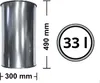 WESCO® Metall-Ersatzbehälter 8011969, rund  33 Liter Produktbild-Vorschau 3