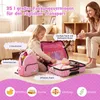 COSTWAY 2tlg Kinderkoffer + Rucksack, 12"+18" Kindertrolley Produktbild-Vorschau 4