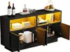 MODFU Credenza da cucina con luce LED e 2 armadietti, 4 Anteprima dell’immagine prodotto 8