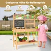 COSTWAY Cuisine extérieure pour enfants, cuisine pour Voir les images du produit 5