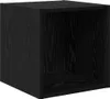vidaXL Armoire murale, 2 pièces, noire, imitation chêne, 37 Voir les images du produit 5