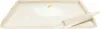A wooden rolling pin and a wooden board with flour and an egg yolk on it. Produktbild-Vorschau