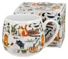 A mug with a cat design and its packaging. Anteprima dell’immagine prodotto