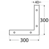 Gesims NA 4, 300x300x40x4,0 - Verpackung 1 Stück Produktbild-Vorschau 3