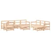 vidaXL 10-tlg. Garten-Lounge-Set mit Kissen Massivholz Produktbild-Vorschau 3