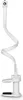 A white flexible camera mount with a clamp base. Anteprima dell’immagine prodotto