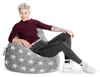 Vak BeanBag Fluffy Stars XL 70 x 110 cm, Grau Náhľad obrázku produktu 8
