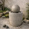 KÖHKO® Gartenbrunnen Zen-Kugel mit LED – Moderner Produktbild-Vorschau 4