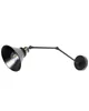 BELIANI Zestaw 2 lamp ściennych czarny metalowy klosz Podgląd zdjęcia produktu 5