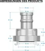 Raccordo Wiltec Storz Raccordo a pressione D 25 mm con Anteprima dell’immagine prodotto 7