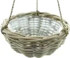 Pflanzampel "Koboo Grey" aus Rattan, grau, handgefertigt, Produktbild-Vorschau 3