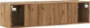 A wall-mounted cabinet with a wood grain finish. Náhľad obrázku produktu