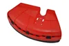 A red plastic guard with black rubber accents, likely for a garden tool, is shown against a white background. Náhled obrázku produktu