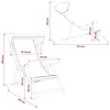 vidaXL Transat 3 positions, en bois d'eucalyptus massif, Voir les images du produit 8