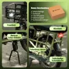 A collage of images showcasing different parts and accessories of an electric bicycle. Produktbild-Vorschau