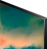 Close-up of the corner of a television screen showing a colorful abstract image. Produktbild-Vorschau