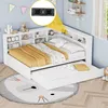 MODFU Schlafsofa Tagesbett 140x200cm mit Ausziehbarem Produktbild-Vorschau 2