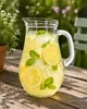 Glaskrug bauchig 1,85L aus gehärtetem Glas klar, Brunch Produktbild-Vorschau 3