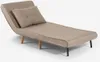 Fauteuil pliable Lit Tissu avec pieds en bois Miriam - Voir les images du produit 3