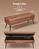 A diagram showing the dimensions and load capacity of a storage bench. Podgląd zdjęcia produktu