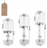 Lot de 3 bougeoirs argentés de 40,5 cm – Bougeoirs en verre Voir les images du produit 5