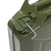 4x tanica di carburante in lamiera d'acciaio verde 20L Anteprima dell’immagine prodotto 3