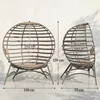 Outsunny Papasansessel Gartenstuhl 1 sitzer Korb-Stuhl mit Produktbild-Vorschau 3