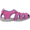 Geox Mädchen Sandalen Roxanne A mit Klettverschluss in Rosa Produktbild-Vorschau 4