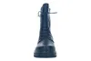 A black lace-up boot is shown from the front against a white background. Produktbild-Vorschau