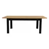 INSPIRO Essgruppe Eiche Cremona/Schwarz + 6 Stühle Samt Schwarz Produktbild-Vorschau