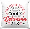 Trendation - Lehrerin Geschenk Deko-Kissen mit Füllung Produktbild-Vorschau 1