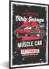 MuchoWow® MuchoWow® Gerahmtes Poster Mancave - Auto - Rot - Produktbild-Vorschau 1