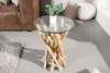 Tavolino di design DRIFTWOOD 40 cm in teak con piano in Anteprima dell’immagine prodotto 9