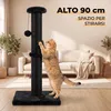 IvoQ Tiragraffi per Gatti - 90 cm - Nero - Robusto Anteprima dell’immagine prodotto 2