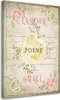 Leinwandbild Liebe Vintage-Blumen 40x60 Feeby Grün bild für Produktbild-Vorschau 1