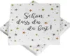 Weihnachtsservietten Sterne 'Schön, dass du da bist!' - Produktbild-Vorschau 1