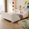 Letto per bambini imbottito Merax 140x200 cm con spondine a Anteprima dell’immagine prodotto 2