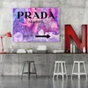 Toile avec sous-titres violet 90x60 cm Feeby tableau mural Voir les images du produit 2