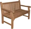 Gartenbank Piceno mit Lehne Teak Massivholz 150 cm Produktbild-Vorschau 5