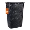 Rattan Wäschekorb 65 Liter mit Klappdeckel - Farbe: Produktbild-Vorschau 1