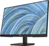 A black HP computer monitor is shown from a side angle against a white background. The screen displays a colorful, abstract pattern of swirling blue, green, and yellow lines. Náhled obrázku produktu